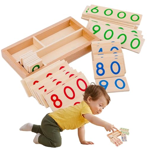 MontessoriS-Zählkarten – Zahlenpuzzle-Set Aus | 1-9000 MontessoriS-inspiriertes Zählset, Zahlenpuzzle Aus Für Kleinkindaktivitäten, Zählspiel, Mathe-Lernspielzeug Für Kleinkinder Im Vorschul MontessoriS-Zählkarten – Zahlenpuzzle-Set Aus | 1-9000 MontessoriS-inspiriertes Zählset, Zahlenpuzzle Aus Für Kleinkindaktivitäten, Zählspiel, Mathe-Lernspielzeug Für Kleinkinder Im Vorschul von Generisch
