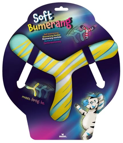 Moses. Soft Bumerang | Wurfspiel für Kinder | für Geschicklichkeit und Wurftechnik | Frisbee Kinder | toller Spielspaß für draußen Moses. Soft Bumerang | Wurfspiel für Kinder | für Geschicklichkeit und Wurftechnik | Frisbee Kinder | toller Spielspaß für draußen von Generisch