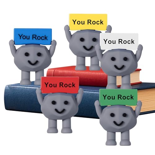 Motivierende Steine,Mutmacher 5 Stück Kleine - Für Büro Schule Familie Freunde Mitarbeiter Kinder Erwachsene von Generisch