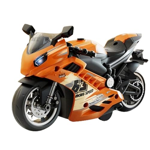 Motorrad-Figur Modell-Set | Spielen Sie das Modell-Set mit Licht und Sound - Freundliches Motorrad mit Pull-Back-Motor für , Mädchen, Kinder und Erwachsene Motorrad-Figur Modell-Set | Spielen Sie das Modell-Set mit Licht und Sound - Freundliches Motorrad mit Pull-Back-Motor für , Mädchen, Kinder und Erwachsene von Generisch