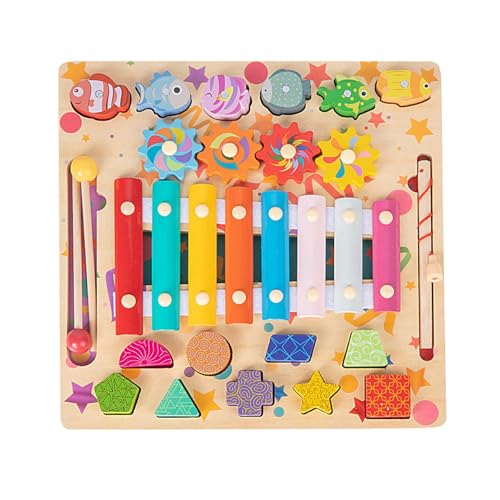 Multifunktionales Holzspielzeug, magnetisches passendes Spielzeug | Mehrzweck-Formerkennungsspielzeug,Lustiges Vorschulspielset, frühpädagogisches Lernspielzeug für und Mädchen von Generisch
