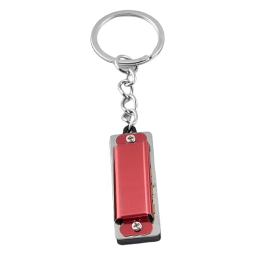 Mundharmonica Key Ring, Miniatur -Mundharmonika -Schlüsselkette | 4 Loch 8 -Ton -Metall -Musikspielzeug - Tragbarer Musikcharm, leichtes Zubehör für Erwachsene, Anfänger Mundharmonica Key Ring, Miniatur -Mundharmonika -Schlüsselkette | 4 Loch 8 -Ton -Metall -Musikspielzeug - Tragbarer Musikcharm, leichtes Zubehör für Erwachsene, Anfänger von Generisch