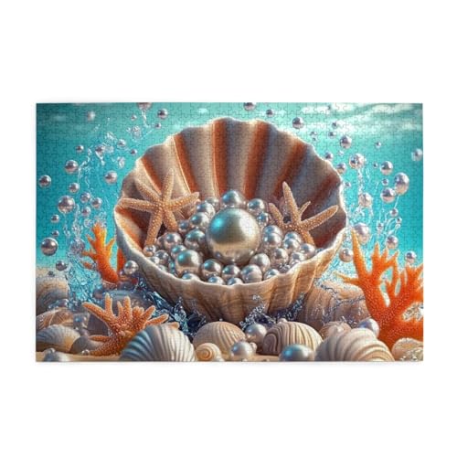 Muscheln und Perlen Unterwasserwunder 1000 Teile Puzzle für Erwachsene Holzpuzzles für Erwachsene Geschenke Wohnkultur Muscheln und Perlen Unterwasserwunder 1000 Teile Puzzle für Erwachsene Holzpuzzles für Erwachsene Geschenke Wohnkultur von Generisch