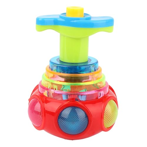 Music Spinner Toy - LED Shining Musics Spinners Spielzeug für Kleinkinder | Leuchten Spinnhöfe für Kinder | Blinkes Gyroskop -Spielzeug | Fun Party Gefälligkeiten für Kinder von Generisch