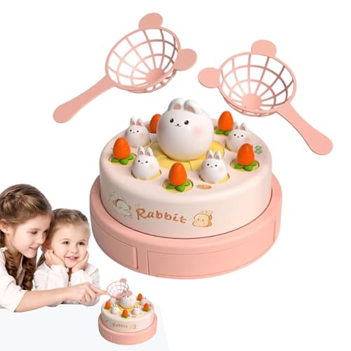 Musical Bunny Toy-Popup Catch Game, Interactive Activity Set | Bildungsunterhaltung Für Reisen, Camping, Hinterhof, Klassenzimmer, Karneval, Spieleentwicklungsspiel, Family Bonding Challenge von Generisch
