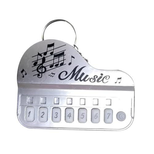 Musical Piano Keychain - MINI -Tastatur, Light -up -Soundspielzeug | Lerninstrument für Kinder für Kinder im Alter von 3 bis 5 tragbaren Klaviergeschenkten pädagogische Spielspielzeuggebrauch von Generisch