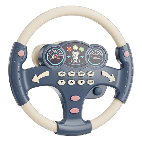 Musik Lenkrad Spielzeug - Bildungskinder Fahren mit dem Armaturenbrett | Wiederaufladbarer Kinderwagenbefugnis, umweltfreundlich für Vorschullernen, interaktives Spielen und Kleinkindentwicklung Musik Lenkrad Spielzeug - Bildungskinder Fahren mit dem Armaturenbrett | Wiederaufladbarer Kinderwagenbefugnis, umweltfreundlich für Vorschullernen, interaktives Spielen und Kleinkindentwicklung von Generisch