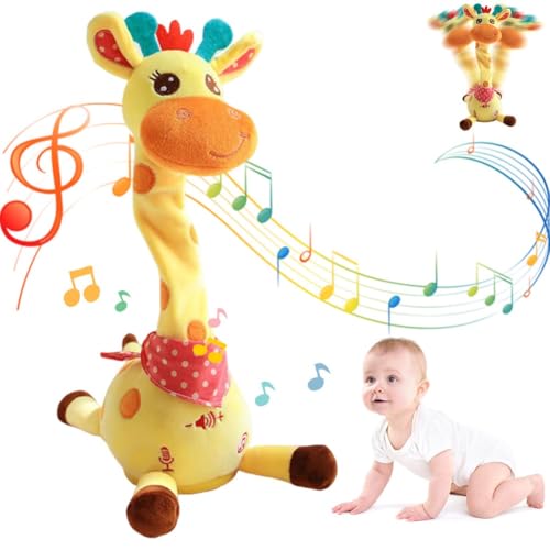 Musikalisches Giraffenspielzeug, Tanzende, Sprechende, Singende Giraffe Aus Plüsch Mit 10 Melodien, Wiederholt Gesprochenes, Interaktiv Schaukelnd, Spielzeug Für Kinder Von 6–12 Musikalisches Giraffenspielzeug, Tanzende, Sprechende, Singende Giraffe Aus Plüsch Mit 10 Melodien, Wiederholt Gesprochenes, Interaktiv Schaukelnd, Spielzeug Für Kinder Von 6–12 von Generisch