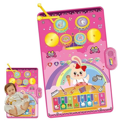 Musikmatte, Klaviermatte | Elektronische Touch Play Mat - Sensorische Decke, interaktive Bildungsaktivitäten für Bildungsentwicklung, Lernspielzeug für Kinder im Alter von 3+ von Generisch