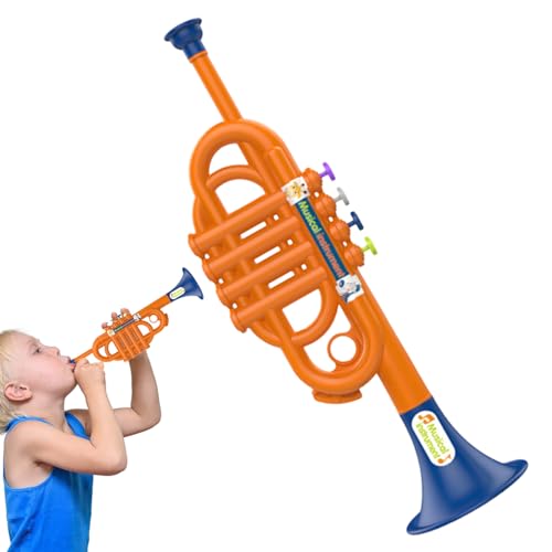 Musikspielzeug für Kinder, Kindermusikinstrumente Spielzeugtrompete | Simuliertes musikalisches Trompetenspielzeug für Mädchen | Frühkindliches Musikinstrument für Kinder für , Mädchen und von Generisch