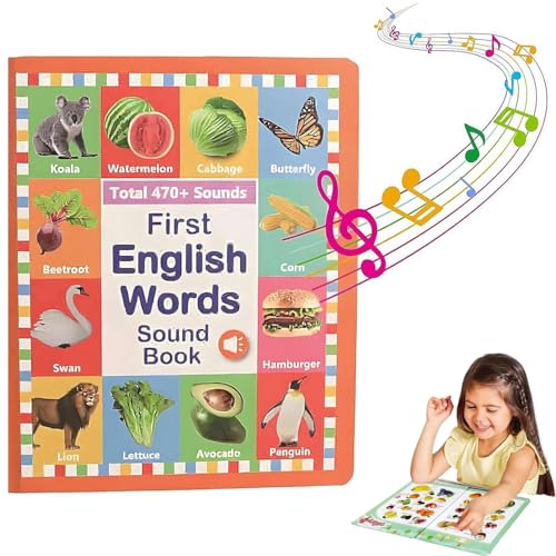 My First English Sound Toy, 470+ Words, 21 Themes, Fun English Sound, Colorful Illustrations, Alphabet Sound Book,Press to Learn Phonics (0-6 Jahre) von Generisch