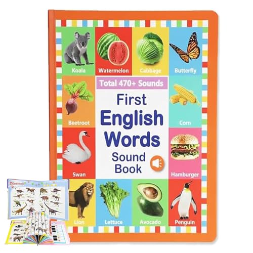 My First English Sound Toy – 470+ Words, 21 Themes, Fun Word Game, Press to Learn Phonics (1Pcs) von Generisch
