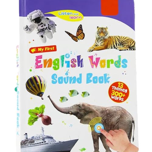 My First English Sound Toy– Über 470 Wörter, 21 Themen, lustiges Wortspiel, Lernspielzeug für Sprachlernen, Schul Bildung & perfektes Lerngeschenk, interaktives englisches Hörbuch(3-9Y) von Generisch