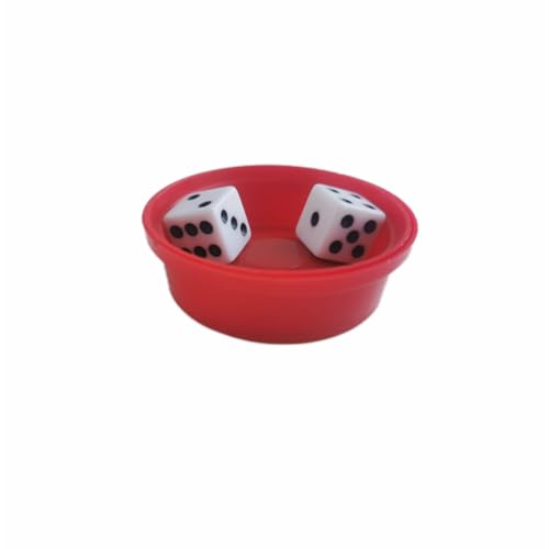 Mystery Dice Prediction Magic Trick - rotes PVC-Illusionsspielzeug für Nahaufnahmen, 6,8 cm von Generisch