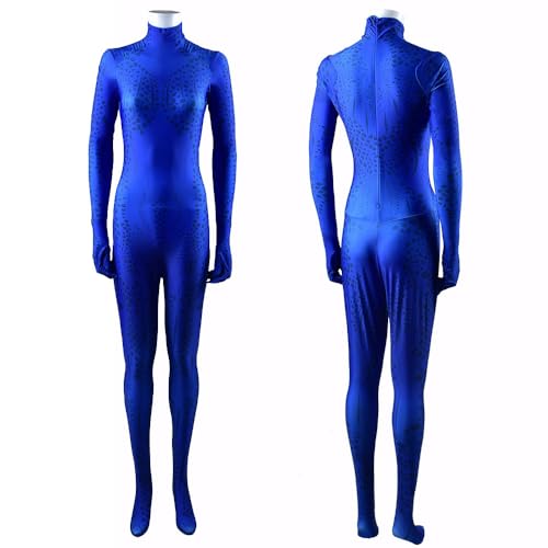 Mystique Cosplay Bodysuit Halloween Anime Kostüm Einteiler Anime Rollenspiel Fancy Outfits Jumpsuit von Generisch
