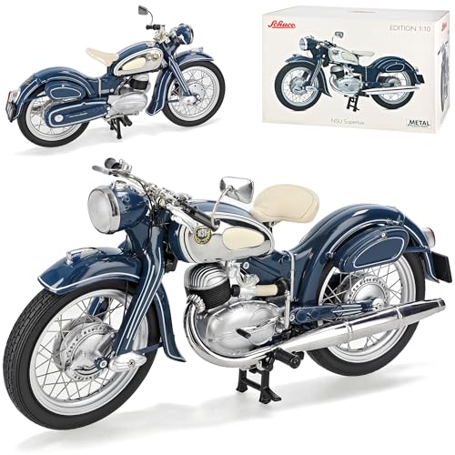 NSU Superlux Blau 1954 1/10 Schuco Modell Motorrad von Generisch
