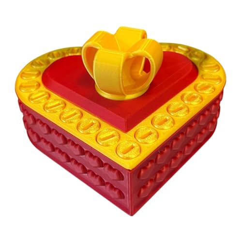 Nervige Geschenkbox - Annoyings Gift Box, Printed Herz Prank Box, Rätsel Mit Schrauben, Lustige Valentinstag Überraschung Nervige Geschenkbox - Annoyings Gift Box, Printed Herz Prank Box, Rätsel Mit Schrauben, Lustige Valentinstag Überraschung von Generisch