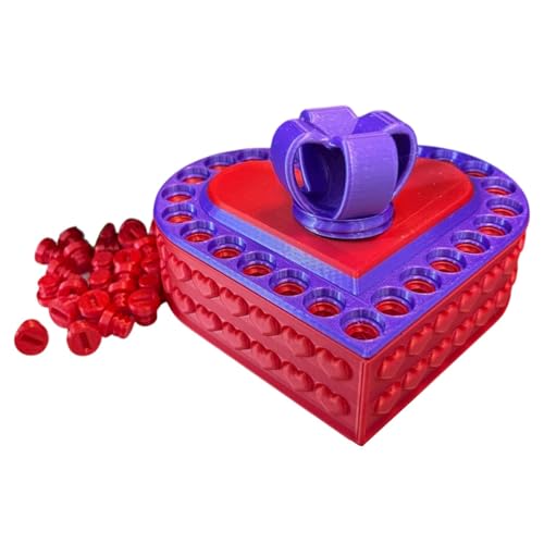 Nervige Geschenkbox - Annoyings Gift Box, Printed Herz Prank Box, Rätsel Mit Schrauben, Lustige Valentinstag Überraschung Nervige Geschenkbox - Annoyings Gift Box, Printed Herz Prank Box, Rätsel Mit Schrauben, Lustige Valentinstag Überraschung von Generisch