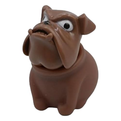 Neu Seltsame Dekompression Mops Hund Kopf Wütend Hund Vent Spielzeug Teleskop Puppe (C, One Size) von Generisch