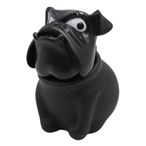Neu Seltsame Dekompression Mops Hund Kopf Wütend Hund Vent Spielzeug Teleskop Puppe (D, One Size) von Generisch