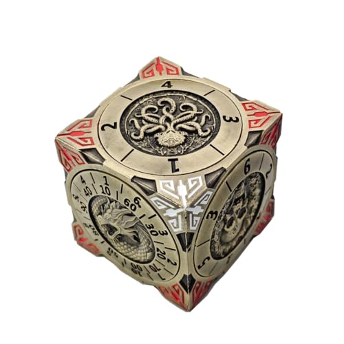 Neuer D&d Fidget Spinner Würfel (2025), 7-in-1 Metall-D&d Würfel – 6-Seitiger Rotierender Polyedrischer Würfel, Polyedrischer Rollenspielwürfel, Fantasy D&d Tabletop RPG(Bronze) von Generisch