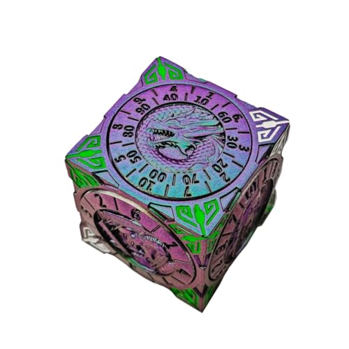 Neuer D&d Fidget Spinner Würfel (2025), 7-in-1 Metall-D&d Würfel – 6-Seitiger Rotierender Polyedrischer Würfel, Polyedrischer Rollenspielwürfel, Fantasy D&d Tabletop RPG(Gradient) von Generisch
