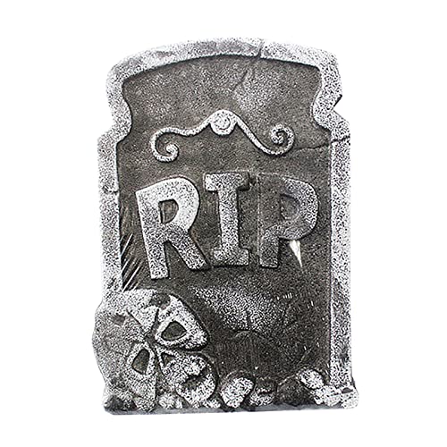 Neugeborene Rassel 1 STÜCKE Halloween Schaum RIP Grabsteine Halloween Dekorationen Rasen Haus Dekorationen Zauberstift Mit Unsichtbarer Tinte (B, One Size) von Generisch
