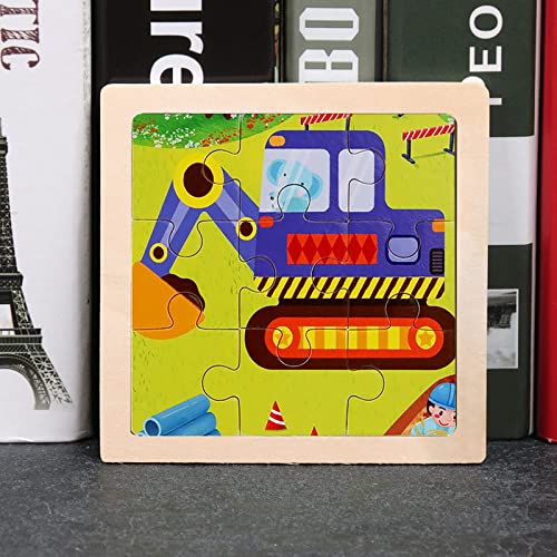 Neunteiliges Holzpuzzle Cartoon Tierauto Früherziehung für Pädagogisches Puzzle Holzspielzeug Kinderpuzzle Holz Puzzles Kinderspielzeug Flache Heimdekoration Geschenke Jungen Mädchen (A, One Size) Neunteiliges Holzpuzzle Cartoon Tierauto Früherziehung für Pädagogisches Puzzle Holzspielzeug Kinderpuzzle Holz Puzzles Kinderspielzeug Flache Heimdekoration Geschenke Jungen Mädchen (A, One Size) von Generisch
