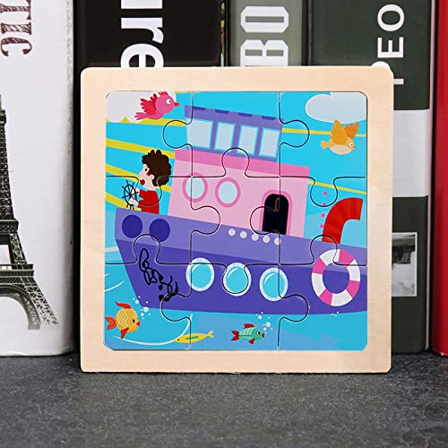 Neunteiliges Holzpuzzle Cartoon Tierauto Früherziehung für Pädagogisches Puzzle Holzspielzeug Kinderpuzzle Holz Puzzles Kinderspielzeug Flache Heimdekoration Geschenke Jungen Mädchen (C, One Size) Neunteiliges Holzpuzzle Cartoon Tierauto Früherziehung für Pädagogisches Puzzle Holzspielzeug Kinderpuzzle Holz Puzzles Kinderspielzeug Flache Heimdekoration Geschenke Jungen Mädchen (C, One Size) von Generisch