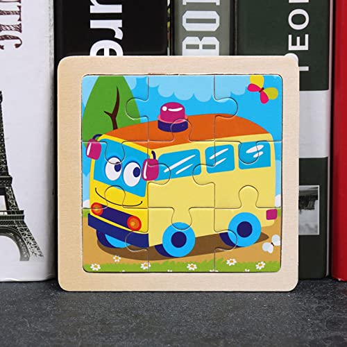 Neunteiliges Holzpuzzle Cartoon Tierauto Früherziehung für Pädagogisches Puzzle Holzspielzeug Kinderpuzzle Holz Puzzles Kinderspielzeug Flache Heimdekoration Geschenke Jungen Mädchen (F, One Size) Neunteiliges Holzpuzzle Cartoon Tierauto Früherziehung für Pädagogisches Puzzle Holzspielzeug Kinderpuzzle Holz Puzzles Kinderspielzeug Flache Heimdekoration Geschenke Jungen Mädchen (F, One Size) von Generisch