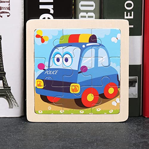 Neunteiliges Holzpuzzle Cartoon Tierauto Früherziehung für Pädagogisches Puzzle Holzspielzeug Kinderpuzzle Holz Puzzles Kinderspielzeug Flache Heimdekoration Geschenke Jungen Mädchen (G, One Size) Neunteiliges Holzpuzzle Cartoon Tierauto Früherziehung für Pädagogisches Puzzle Holzspielzeug Kinderpuzzle Holz Puzzles Kinderspielzeug Flache Heimdekoration Geschenke Jungen Mädchen (G, One Size) von Generisch