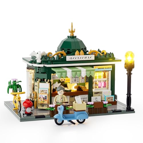 Newsstand Baustein Set, Kiosk Klemmbausteine Deko – Stadtleben, Konstruktionsmodell-Set, 556 Pcs, Erwachsene und Teenager,F9023 Newsstand Baustein Set, Kiosk Klemmbausteine Deko – Stadtleben, Konstruktionsmodell-Set, 556 Pcs, Erwachsene und Teenager,F9023 von Generisch