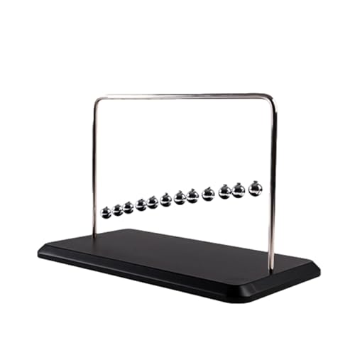 Newtons Wiegenpendel, Wiege, Pendel Mit 12 Kugeln, Cradle Balance Schwingende Kinetische Bälle, Lustiges Wissenschaftliches Lernzubehör, Physikspielzeug von Generisch