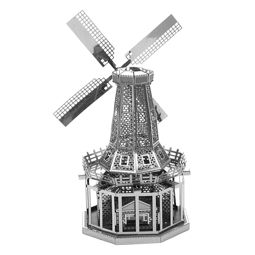 Niederländisches Windmühlenmodell - Niederländisches Windmühlenmodell Kit | 3D -Puzzle -Set zum BAU von Windmühlen | Satz von Montage -Puzzle -Figuren des Windes m von Generisch