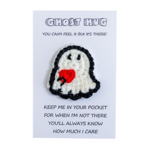 Niedliche Geisterumarmung, Halloween, handgehäkelt, Geistertasche, Festival-Zubehör, kleines Geschenk, Party, Geschenk, Halloween von Generisch