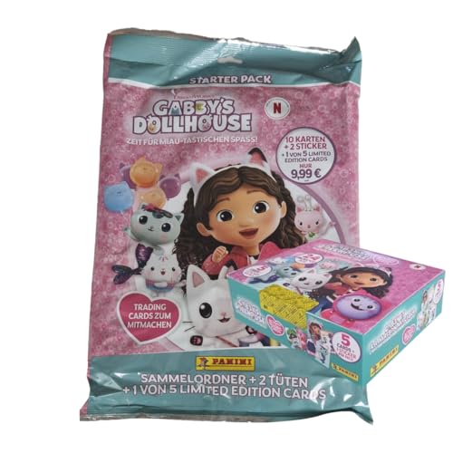 Niedliche Sammelkarten mit beliebten Katzen-Charakteren | 1x Starterpack + 1x Display je 24x Booster von Generisch