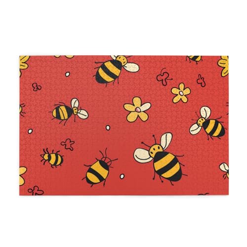 Niedliche kleine Biene 1000 Teile Puzzle für Erwachsene Holzpuzzles für Erwachsene Geschenke Heimdekoration Niedliche kleine Biene 1000 Teile Puzzle für Erwachsene Holzpuzzles für Erwachsene Geschenke Heimdekoration von Generisch
