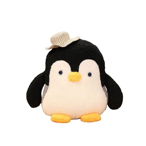 Niedlicher Pinguin, Stofftier mit Mütze und Schal, Pinguinspielzeug, Weihnachtspinguin, weiches Körperkissen, Plüschtiere, Zimmer für Mädchen und Jungen, Weihnachtsgeburtstage, Strohhut (Black, L) Niedlicher Pinguin, Stofftier mit Mütze und Schal, Pinguinspielzeug, Weihnachtspinguin, weiches Körperkissen, Plüschtiere, Zimmer für Mädchen und Jungen, Weihnachtsgeburtstage, Strohhut (Black, L) von Generisch
