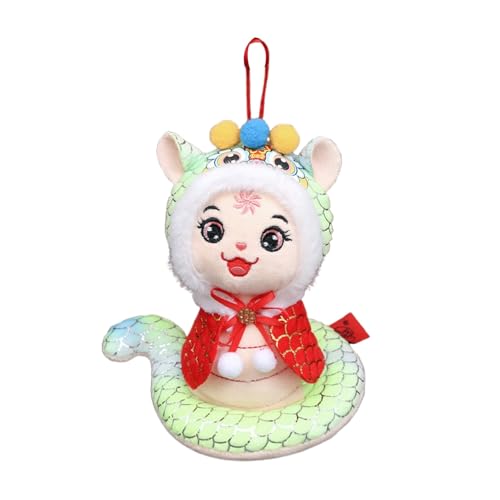 Niedlicher Umhang, Spielzeug, Sternzeichen, Figur des Jahres der Maskottchen-Feier Historische Puppe (White, 32cm) von Generisch