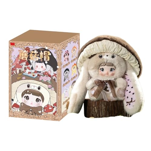 Nommi Mushroom Hat Series - Vinyl Plush Pendant Plüschspielzeug Sammelfiguren Sammler Kunstspielzeug Spielzeug Figuren Geburtstagsgeschenk Weihnachten Geschenk 1PC von Generisch