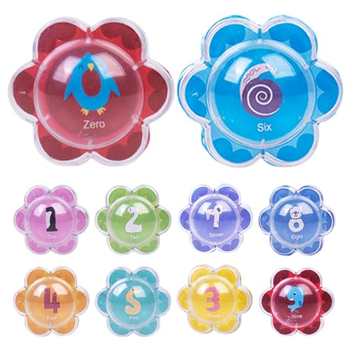 Number Bath Toys – Floating Learning Pool Balls, Bathtub Numbers | Educational Sensory Play Set for Kids, , Preschool, Bathroom, Shower, Pool, Water Play, Early Development Interactive Fun von Generisch