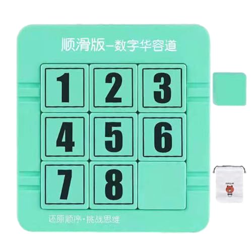 Number -Dia -Puzzlespiel, Nummer gleitende Puzzlespiel | Handgeschwindigkeitstrainingsblöcke Puzzle - Mathematical Number Square Brettspiel Early Education Moving Blocks von Generisch