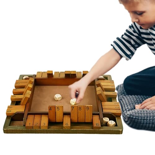 Nummer Brettspiel - Wooden Schließe das Box Bildungswürfel Spielzeug, lustige Eltern -Kind -Strategie -Herausforderung, perfekte interaktive Unterhaltung für Partys | Bars, Familienversammlungen, Nummer Brettspiel - Wooden Schließe das Box Bildungswürfel Spielzeug, lustige Eltern -Kind -Strategie -Herausforderung, perfekte interaktive Unterhaltung für Partys | Bars, Familienversammlungen, von Generisch
