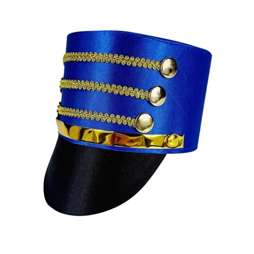 Nussknackerhut - Soldier Band Major Cosplay Accessoire Hut | Marching Band Majorette Cap | 22,83 Zoll, Polyester kreative Erwachsene Kostüm -Nussknacker -Kappenspielzeug für Leistung, Sammeln, Cosplay von Generisch