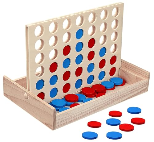 Oasis: 4 in Einer Reihe Spiel aus Holz, Lustiges Strategie-Spiel für Kinder, Spielerisches Lernen, Lehrreiches Spielzeuggeschenk für Kinder Oasis: 4 in Einer Reihe Spiel aus Holz, Lustiges Strategie-Spiel für Kinder, Spielerisches Lernen, Lehrreiches Spielzeuggeschenk für Kinder von Generisch