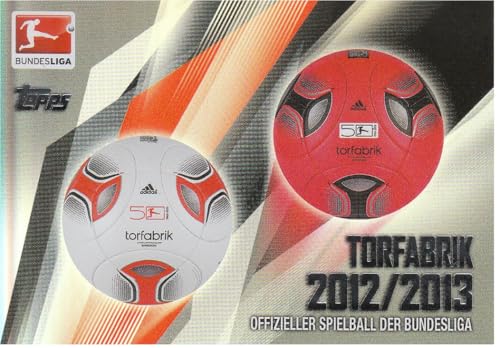 Offizieller Spielball der Bundesliga Saison 2012-2013 | Sommer- und Winterversion | Weiß & Rot | Topps Chrome Torfabrik Fußball Sammelkarte 240 Offizieller Spielball der Bundesliga Saison 2012-2013 | Sommer- und Winterversion | Weiß & Rot | Topps Chrome Torfabrik Fußball Sammelkarte 240 von Generisch