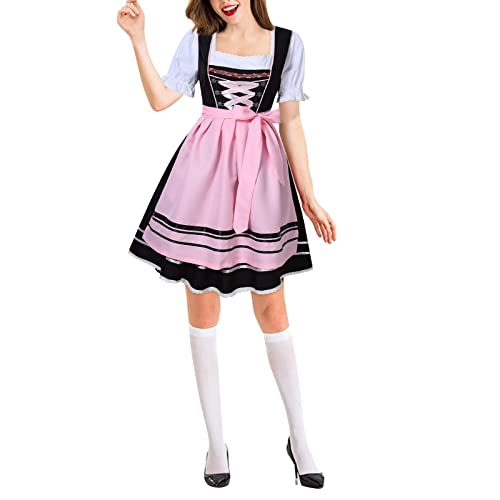 Oktoberfest Kellnerin Partykleid Deutsche Bayerische Bierkönche Karneval Halloween Kostüm Outfit Mutter Wenn Die Braut Kleid Oktoberfest Dienstmädchen Kostüm Oktoberfest Kleid Bierkostüm von Generisch