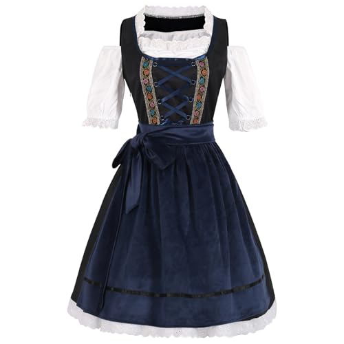 Oktoberfest Kostüm - Bier -Wench -Outfit, Bayerisches | Traditionelles Mit Schürze - Deutsche Biermaid -Outfits | -Outfit Frauen - Bier Carnival Party Oktoberfest Kostüm - Bier -Wench -Outfit, Bayerisches | Traditionelles Mit Schürze - Deutsche Biermaid -Outfits | -Outfit Frauen - Bier Carnival Party von Generisch