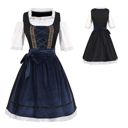 Oktoberfest Kostüm - Bier -Wench -Outfit, Bayerisches | Traditionelles Mit Schürze - Deutsche Biermaid -Outfits | -Outfit Frauen - Bier Carnival Party Oktoberfest Kostüm - Bier -Wench -Outfit, Bayerisches | Traditionelles Mit Schürze - Deutsche Biermaid -Outfits | -Outfit Frauen - Bier Carnival Party von Generisch