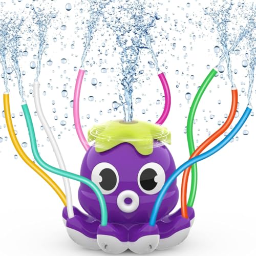Oktopus-Wassersprinkler Spielzeug für Kinder – 360° drehbarer Gartensprinkler – Sommer Outdoor-Spielzeug mit 8 bunten Schläuchen Kinder Wasserspielzeug Oktopus-Wassersprinkler Spielzeug für Kinder – 360° drehbarer Gartensprinkler – Sommer Outdoor-Spielzeug mit 8 bunten Schläuchen Kinder Wasserspielzeug von Generisch